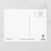 漫画考えのフクロウの葉書 ポストカード (裏面)