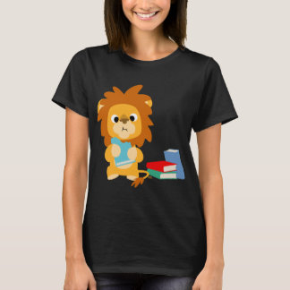 漫画考え女子Tシャツの食べ物 Tシャツ