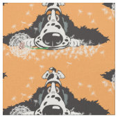 漫画英国コッカースパニエル犬織物 ファブリック (クローズアップ)