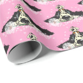 漫画英語コックスパニエル犬包装紙 ラッピングペーパー (ロールコーナー)