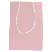 漫画誕生日ガールオンピンク ミディアムペーパーバッグ (裏面)