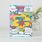 漫画誕生日招待状 招待状 (スタンド正面)