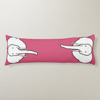 漫画象のプリントの枕 ボディピロー