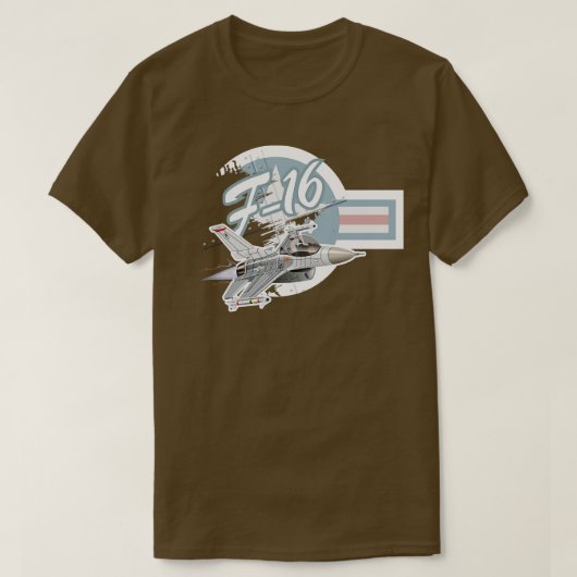 漫画軍隊ジェット戦闘機飛行機 Tシャツ (デザイン正面)