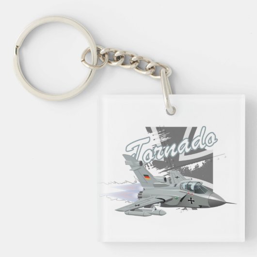 漫画軍隊戦闘機飛行機 キーホルダー (正面)