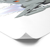 漫画軍隊戦闘機飛行機 ポスター (角)
