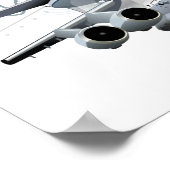 漫画軍隊飛行機 ポスター (角)