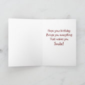 漫画野球誕生日カード サンキューカード (内部)