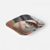 漫画野球誕生日 ペーパープレート (傾斜あり)