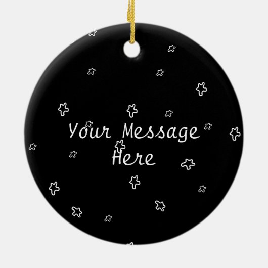 漫画間抜けおっちょこちょいの幽霊ビッグアイズスターズ セラミックオーナメント (裏面)