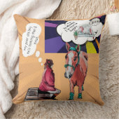 漫画間抜けスタイル馬 クッション (ブランケット)