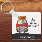 漫画間抜け学生ドライバー キーホルダー (正面)