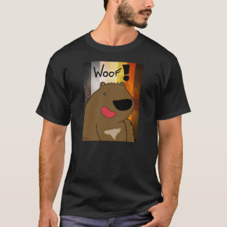 漫画陽気なくまのWoofのTシャツ Tシャツ