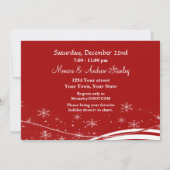 漫画雪だるまクリスマスパーティー 招待状 (裏面)