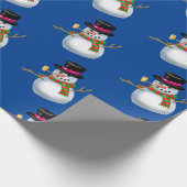 漫画雪だるまラッピング紙 ラッピングペーパー (角)