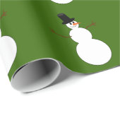 漫画雪だるま ラッピングペーパー (ロールコーナー)