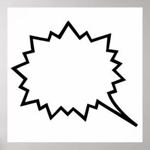 漫画音声バブル ポスター