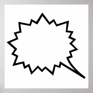 漫画音声バブル ポスター