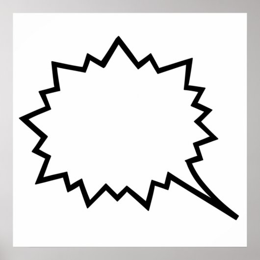 漫画音声バブル ポスター (正面)