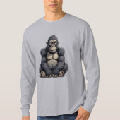漫画風のゴリラ Tシャツ (正面)