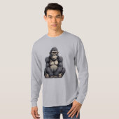 漫画風のゴリラ Tシャツ (正面フル)