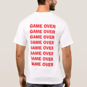 漫画風ゲーマースケッチ グラフィックTシャツ Tシャツ (裏面)