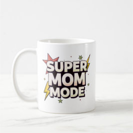 漫画風スーパーママ マグカップ|陶器のコーヒーカップ コーヒーマグカップ