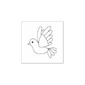 漫画飛んでいるの鳩の鳥2 ラバースタンプ (インプリント)