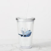 漫画飛行機 アクリルタンブラー (裏面)