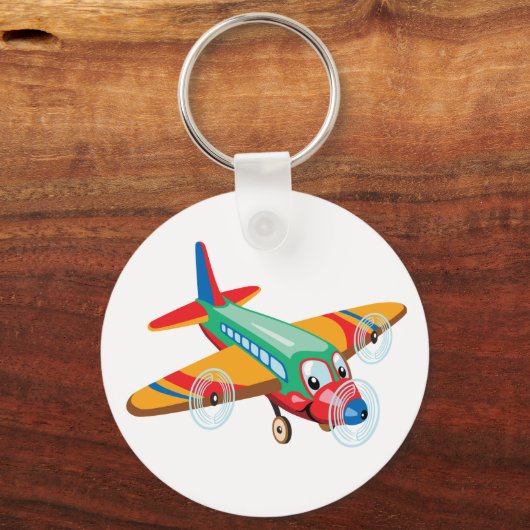 漫画飛行機 キーホルダー (正面)