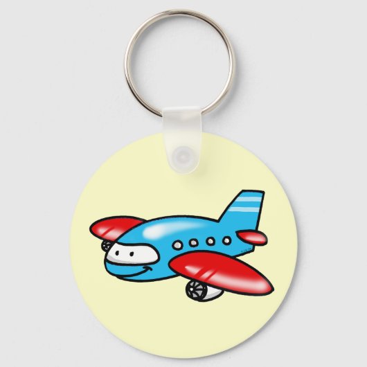 漫画飛行機 キーホルダー (正面)