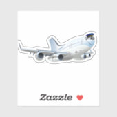 漫画飛行機 シール (シート)