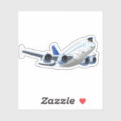 漫画飛行機 シール (シート)