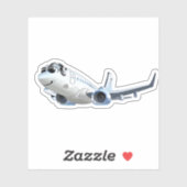 漫画飛行機 シール (シート)