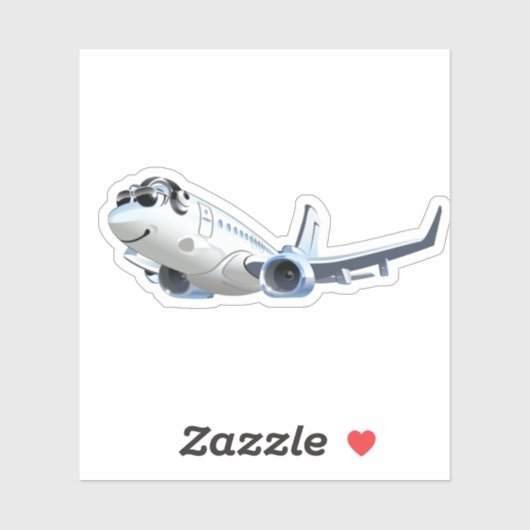 漫画飛行機 シール (シート)