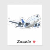 漫画飛行機 シール (シート)