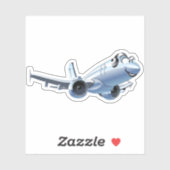 漫画飛行機 シール (シート)