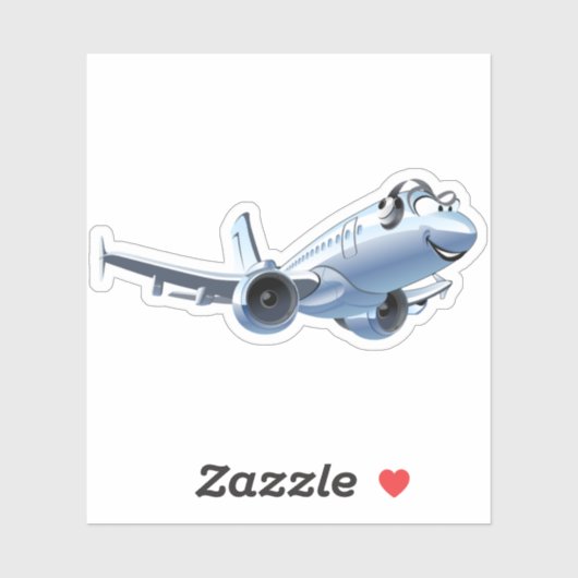 漫画飛行機 シール (シート)