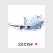 漫画飛行機 シール (シート)
