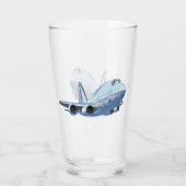 漫画飛行機 タンブラーグラス (裏面)