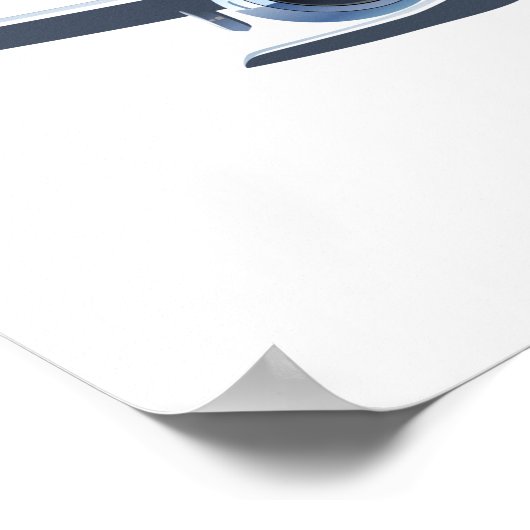 漫画飛行機 ポスター (角)