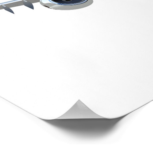 漫画飛行機 ポスター (角)