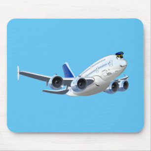 漫画飛行機 マウスパッド