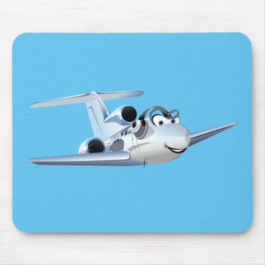 漫画飛行機 マウスパッド (正面)