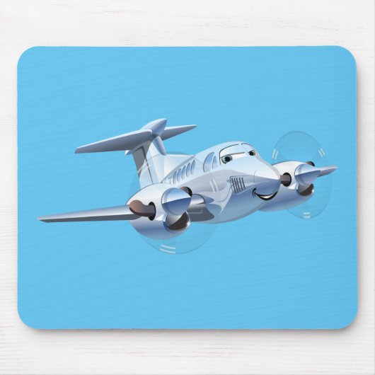 漫画飛行機 マウスパッド (正面)