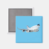 漫画飛行機 マグネット (正面/裏面)