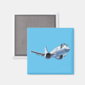 漫画飛行機 マグネット (正面/裏面)