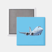 漫画飛行機 マグネット (正面/裏面)