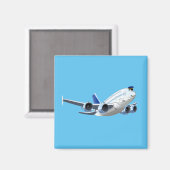 漫画飛行機 マグネット (正面/裏面)
