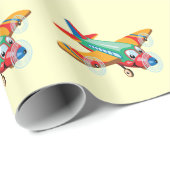 漫画飛行機 ラッピングペーパー (ロールコーナー)